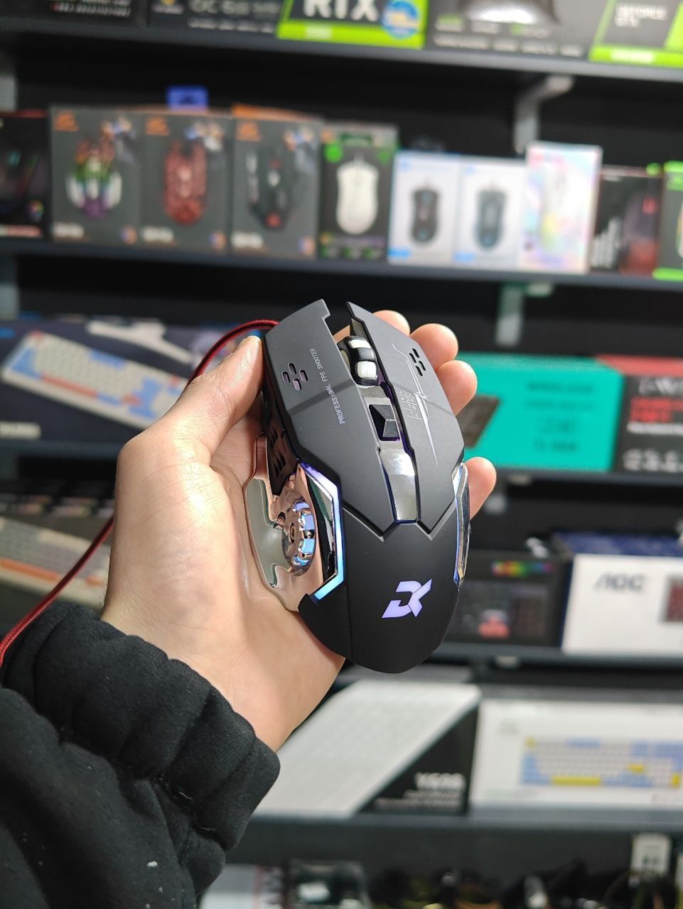 Клавиатура RGB с мышкая новая