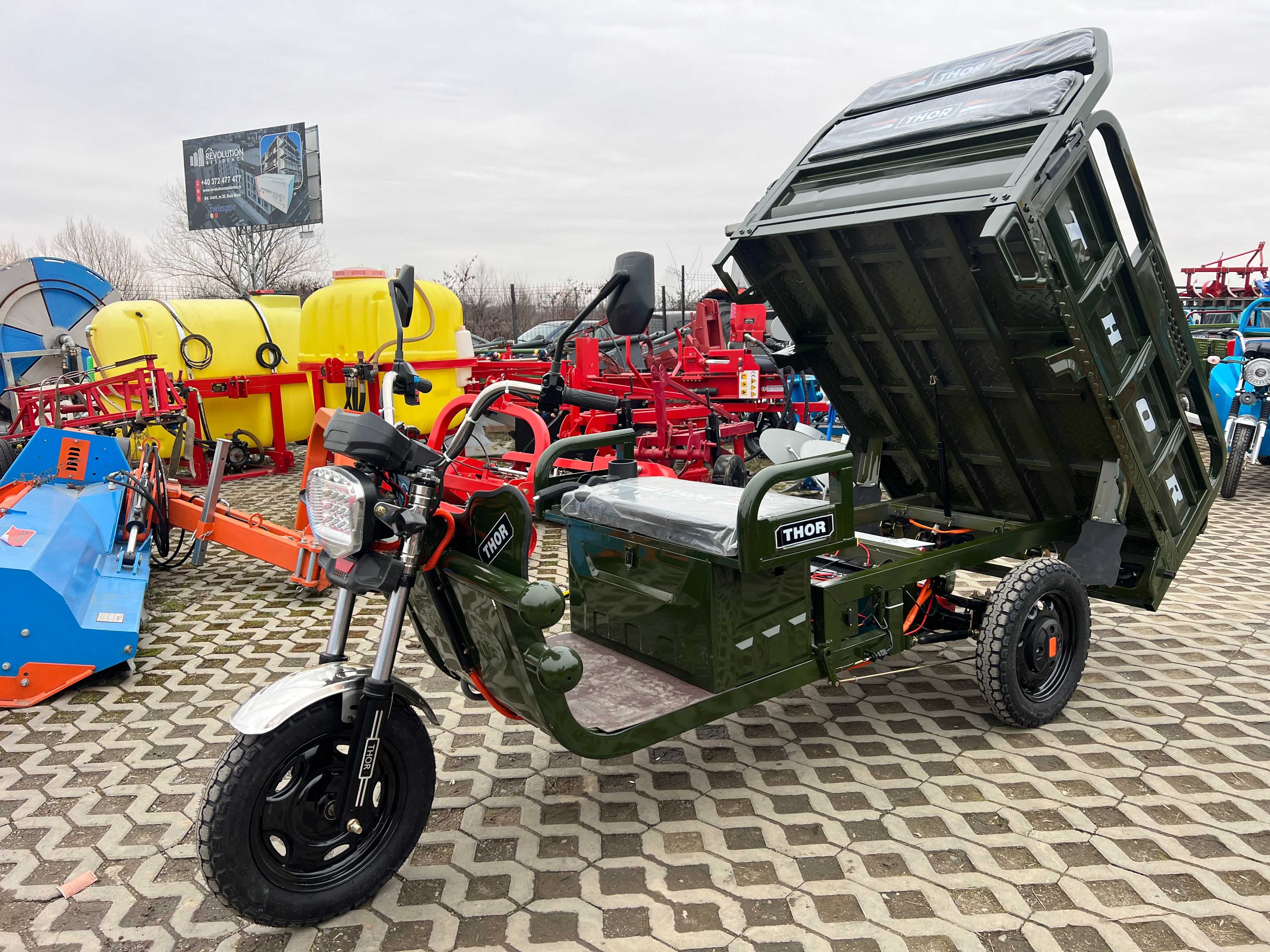 Triciclu electric THOR CITY ECO2 cargo tuk tuk nou