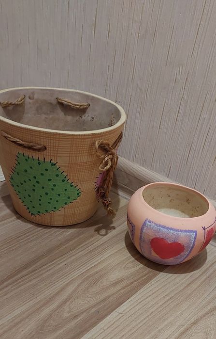 Горшки глиняные для цветов