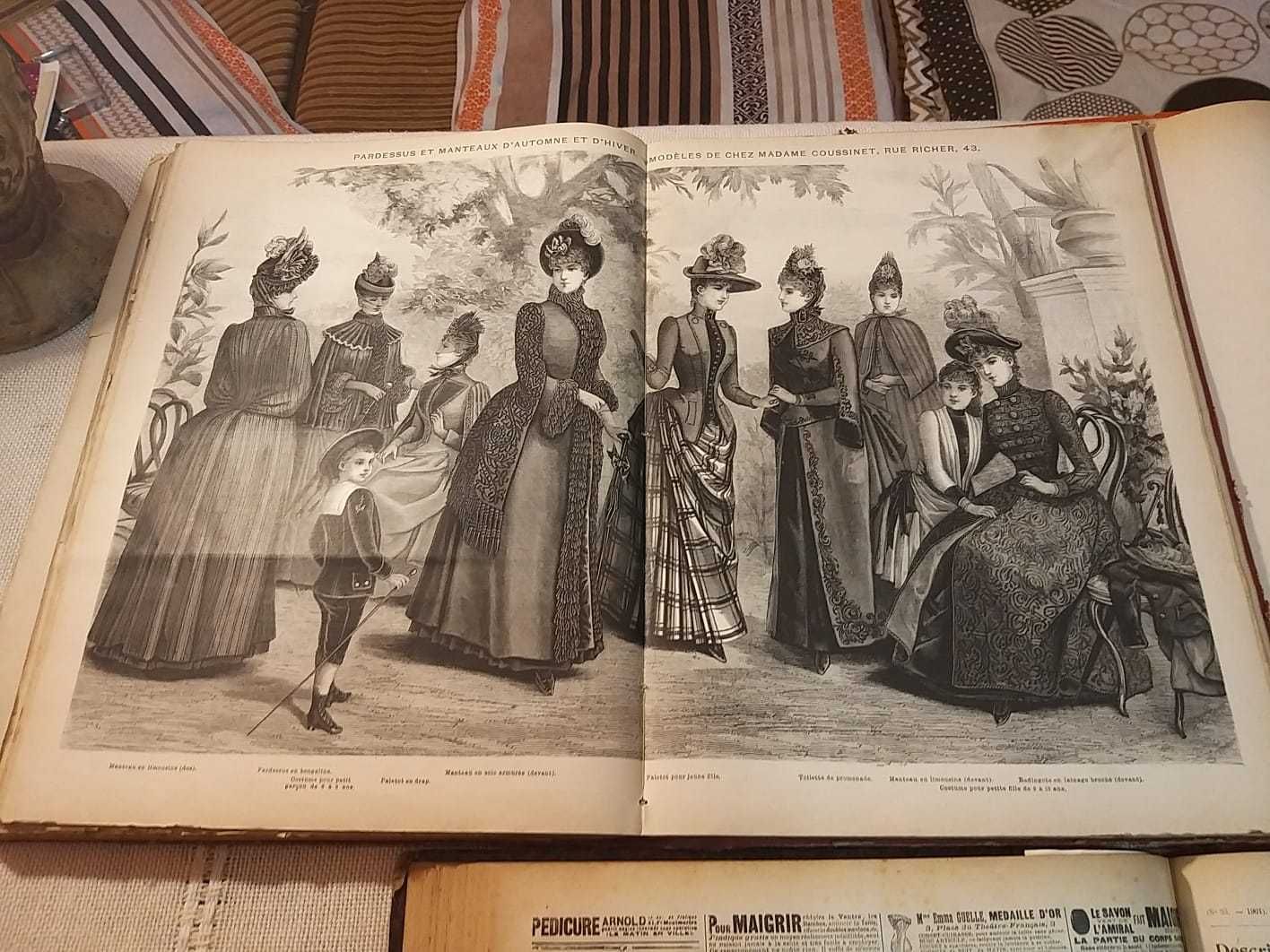 Colectie de 3 jurnale Moda Ilustrata Paris 1877-1888