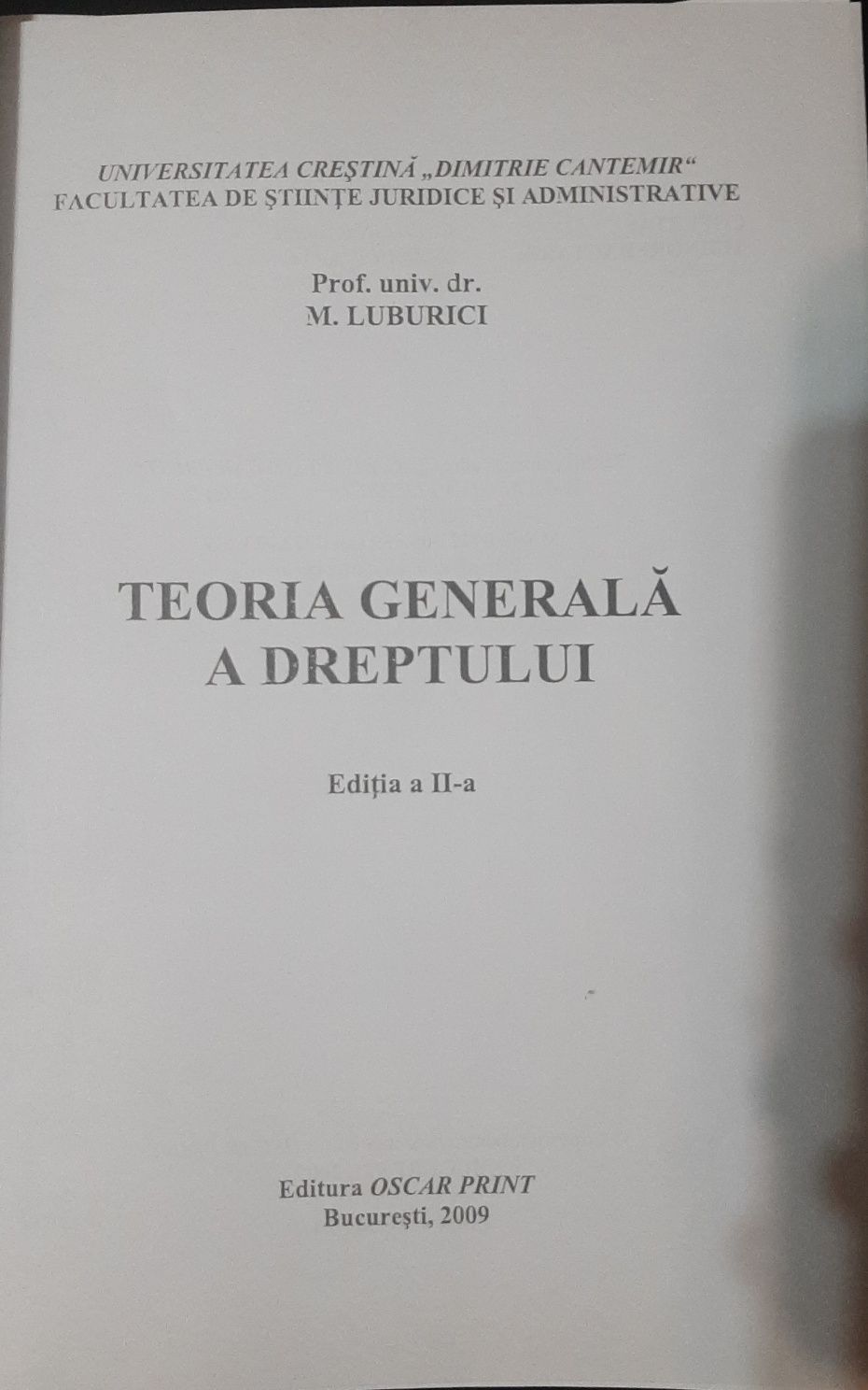 Carte Teoria generala a dreptului - Momcilo Luburici