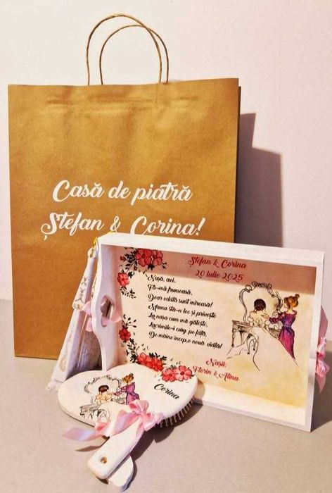 Set personalizat moț/turtă ;Set personalizat gătitul miresei/mirelui