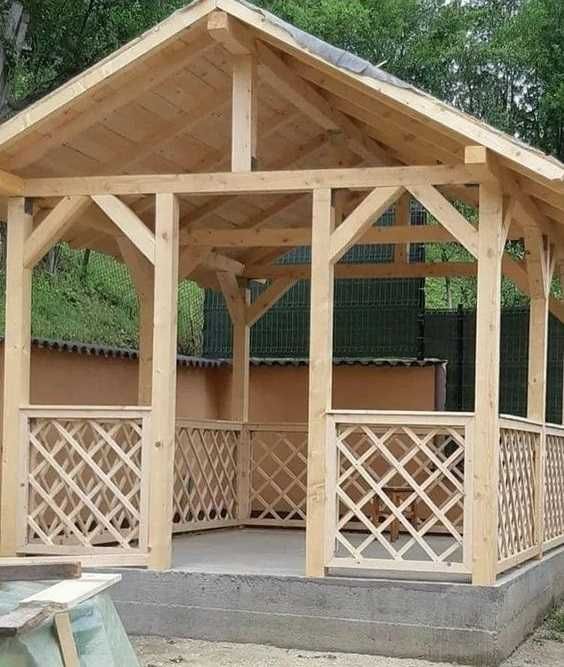 Foisoare, Terase, Cabane stil A-Frame si case din structura de lemn