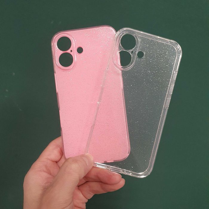 Husa iPhone 16 Plus cu Protectie Camera - Pink