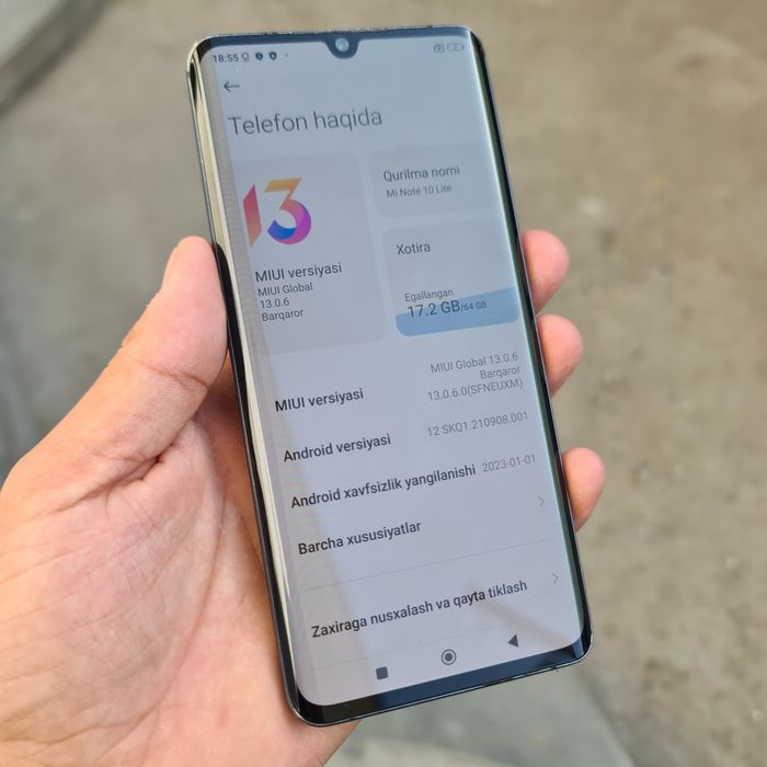 Mi Note 10 Lite sotiladi Flagmn