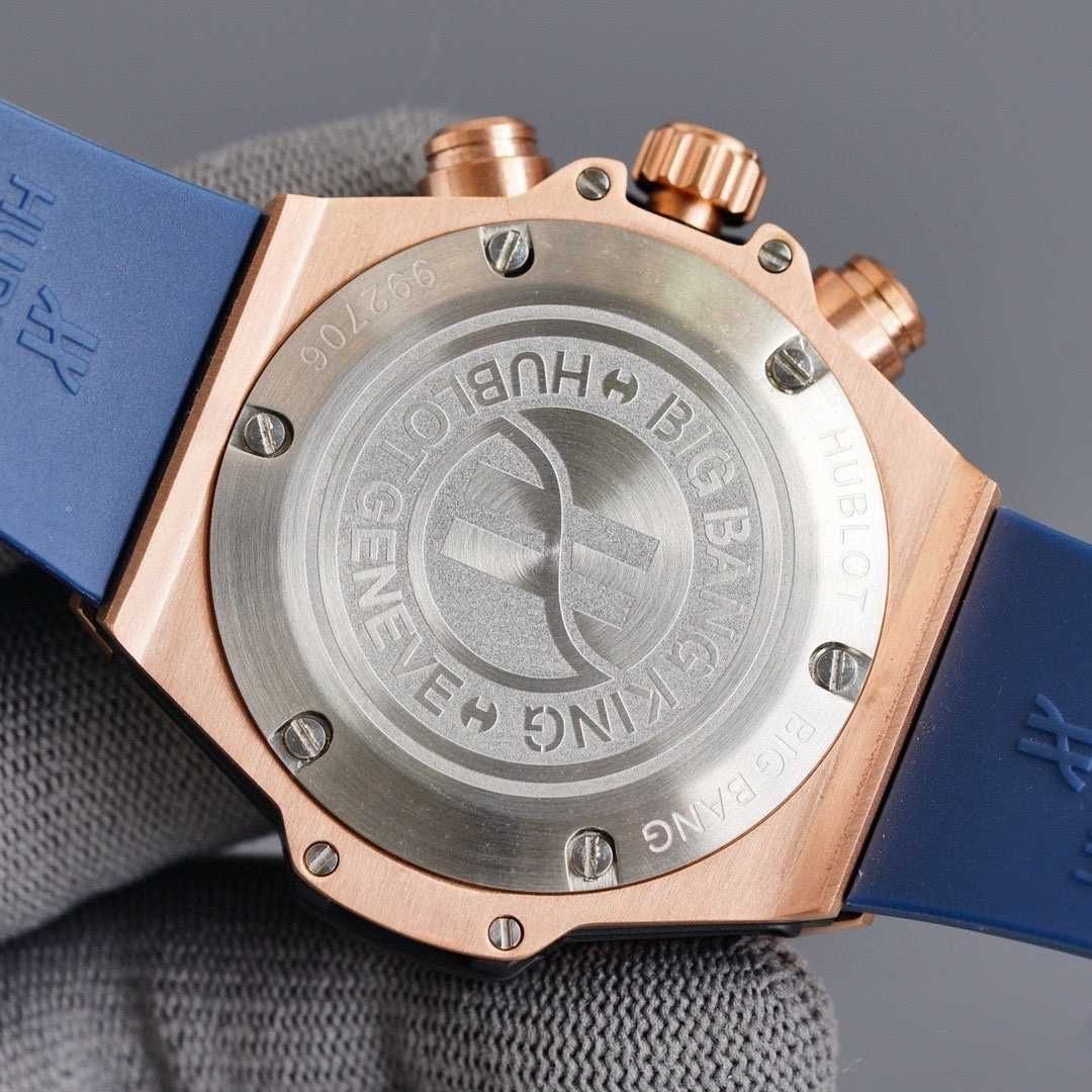 Кварцов мъжки часовник HB Big Bang Unico Chronograph King Gold