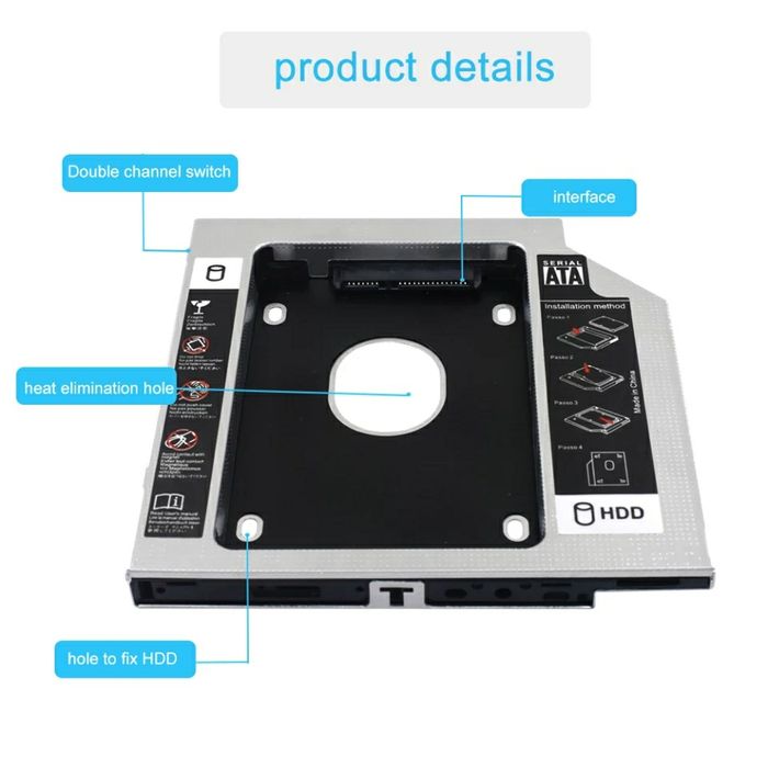 SATA Optibay (Кадди) SSD. Качественный! Алматы.