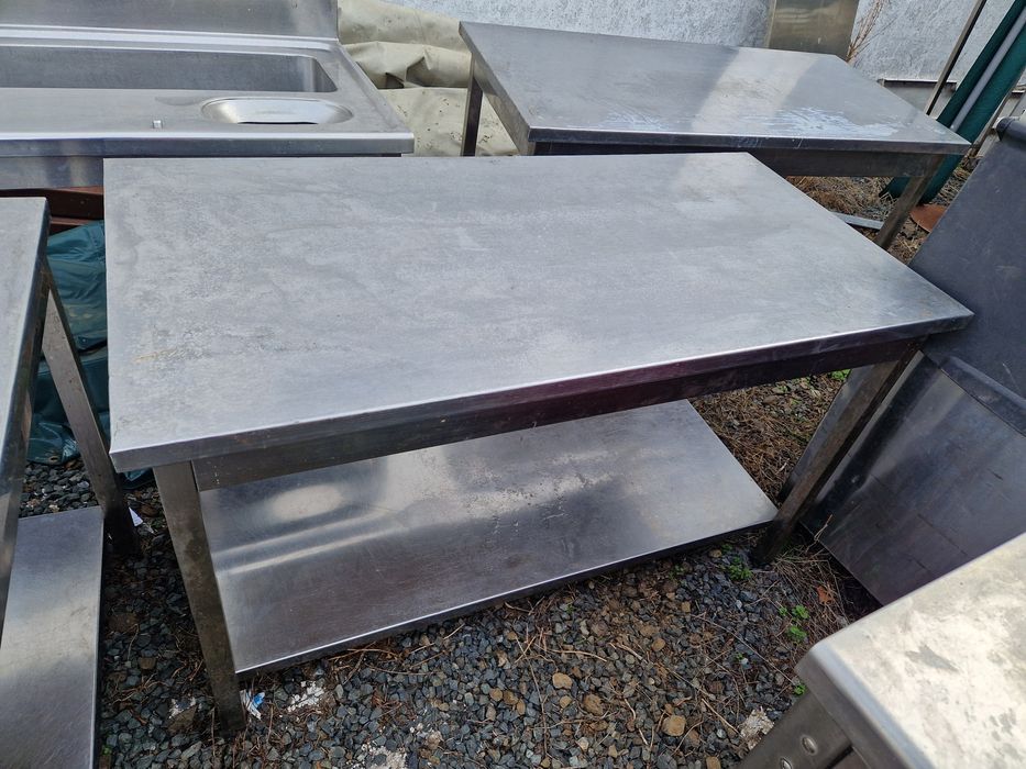 Masa inox,.spalator inox, cu sau fara dulap