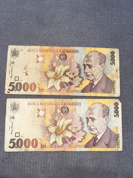 5000 lei bancnota veche
