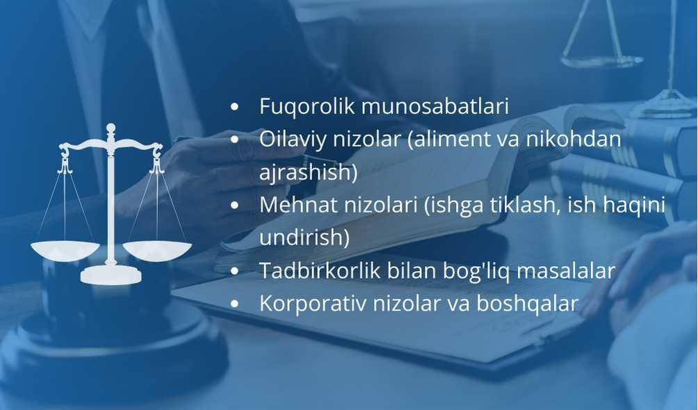 Yurist xizmati, Advokat, 24/7 Birinchi maslahat tekin