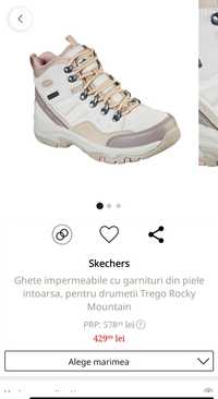 Bocani ghete Skechers Trego Rocky piele intoarsa 37 NOI