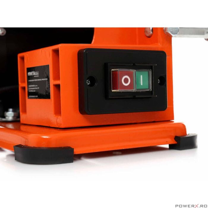 Polizor de banc pentru lemn cu banda si disc, putere 600W, Kraft