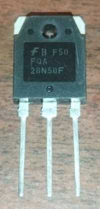 28N50F transistor va boshqa transistorlar bor.
