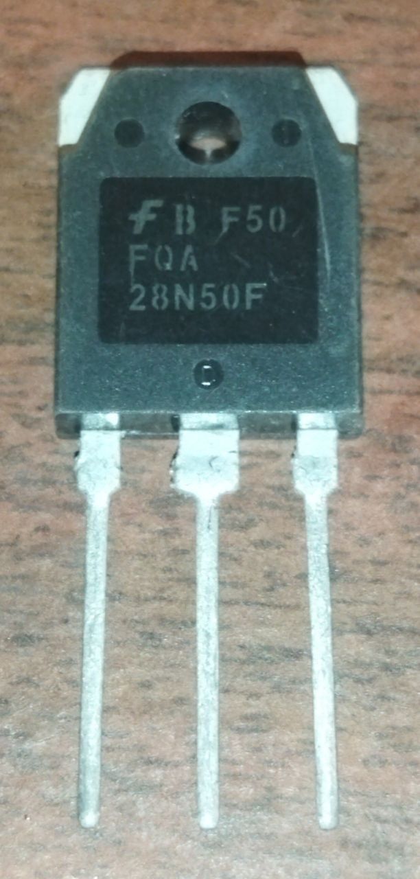 28N50F transistor va boshqa transistorlar bor.