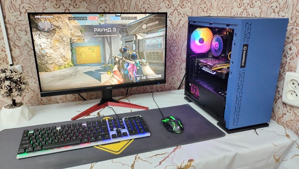 Мощный игровой компьютер в отличном состоянии
