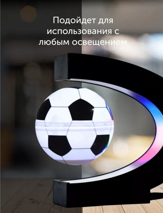 Левитирующий глобус футбольного мячя