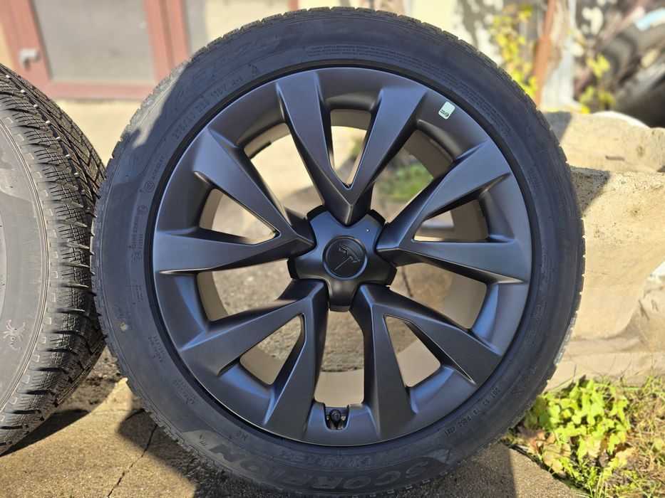 Jante Originale Tesla Model X 20" NOI Cyberstream Iarna 2023
