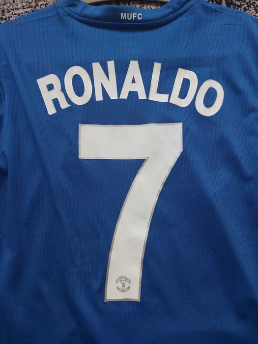 Tricou Manchester United 2007/08 away Champions league,Ronaldo 7#