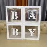 Прозрачные кубики с буквами BABY для семейного праздника
