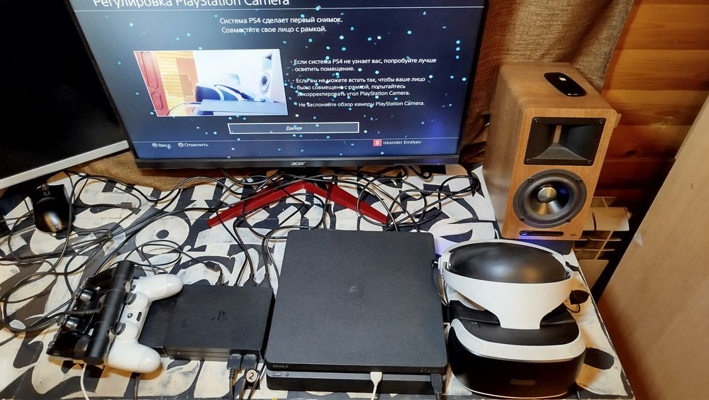 Sony playstation 4 slim 500gb+Vr и игры