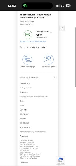 16’FHD+IPS/i7-12800H/RTX A2000 8GB/Hp Zbook Studio G9/32GB/1TB/Гаранци
