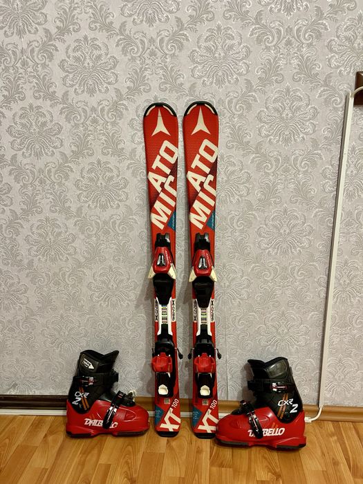 Schiuri copii 100 cm atomic cu clapari copii skiuri