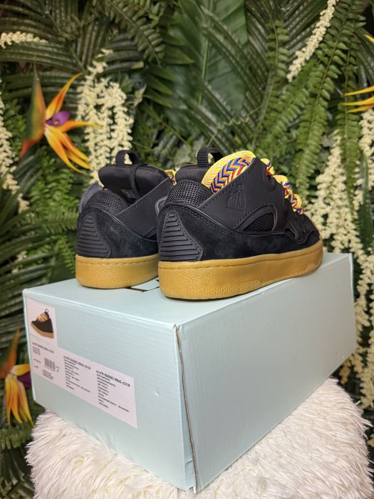 Lanvin Curb Suede Black Multicolour