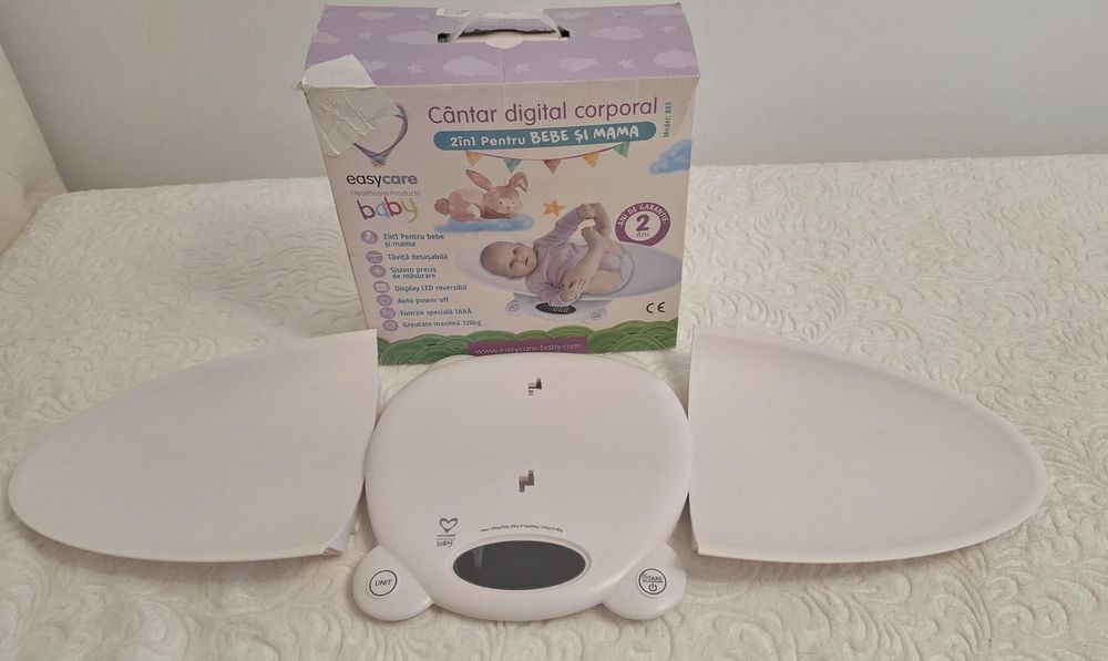 Cantar digital corporal 2in1 pentru bebe și mama