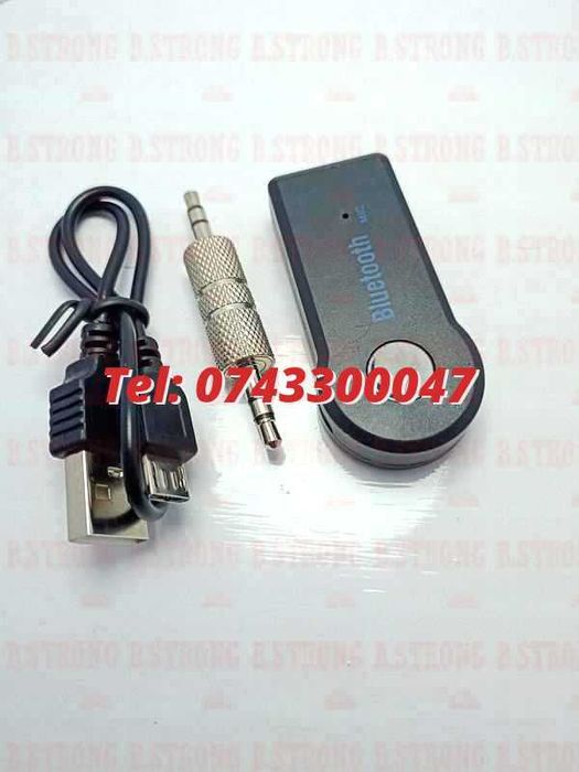 New Adaptor 35mm Audio Compatibil Bluetooth Pentru Masina Aux Stream