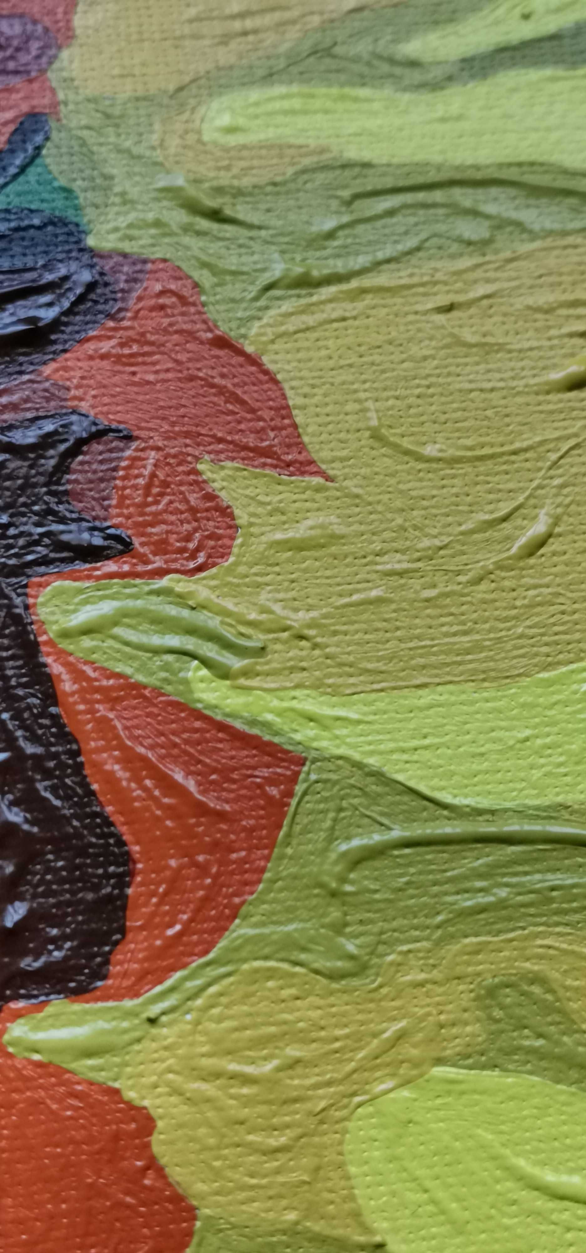 Слънчоглед - картина с маслени бои - 40/50 см