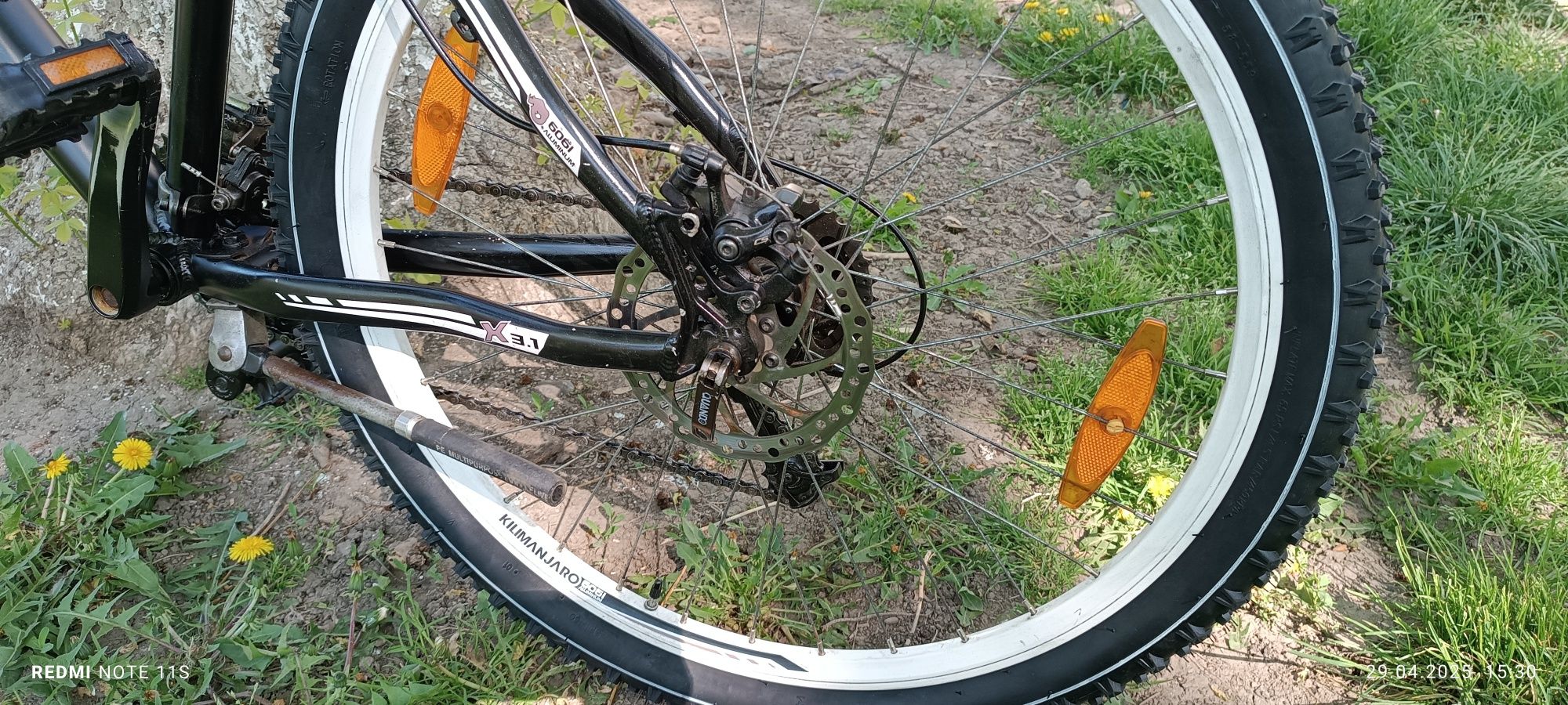 Bicicleta x fact kilimanjaro 26"-24 viteze shimano frini pe discuri