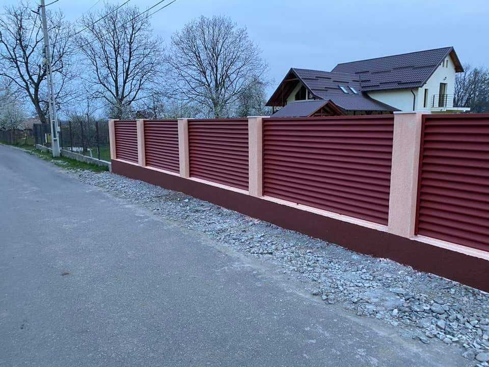 Garduri de diferite modele (jaluzele, sipca metalica, tabla plasa BCA)
