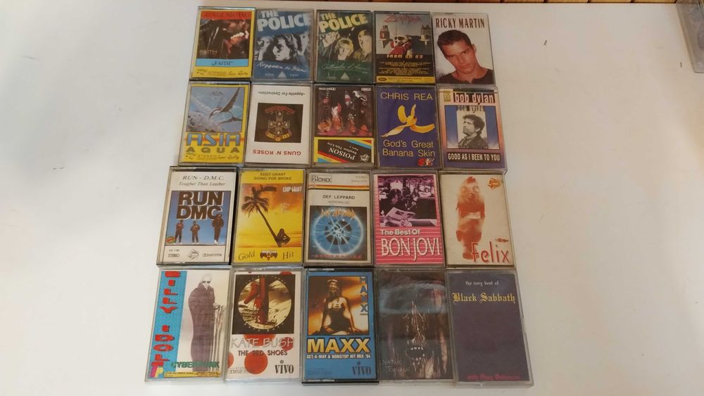 20 casete audio muzica straina SET 1