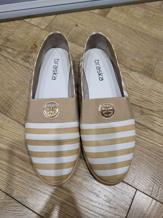 Мокасины, балетки женские кожа