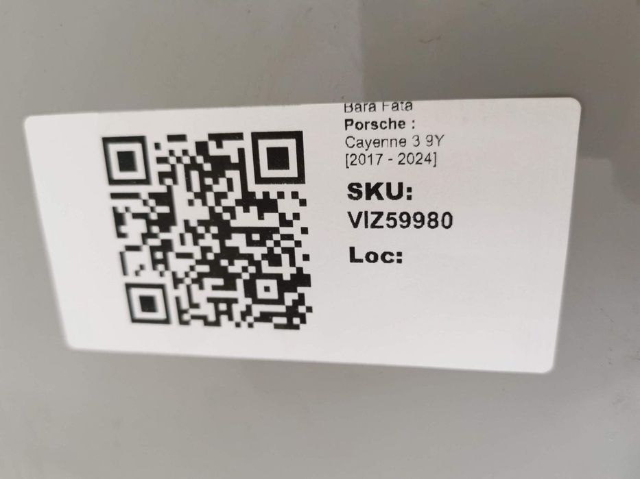 Bara Fata Porsche  Cayenne 3 9Y 2017 2018 2019 2020 2021 2022 2023 202