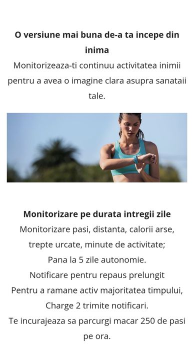 Fitbit Charge 2, Green /Silver, Sigilat