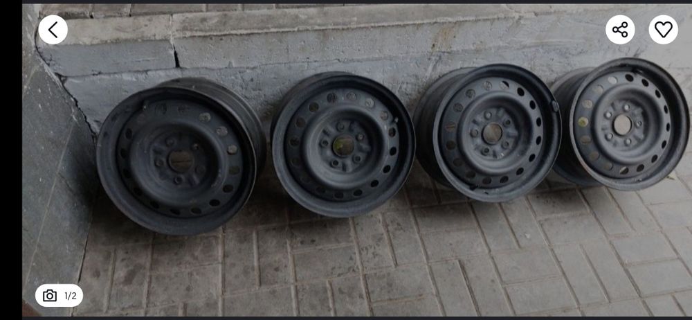 Диски железные колеса на R 15 и 5х114.3