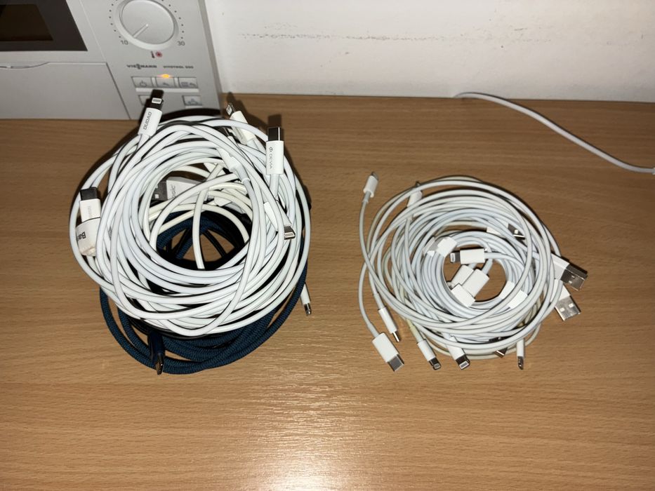 Cablu de date iPhone Lightning USB-C originale noi 1m 2m