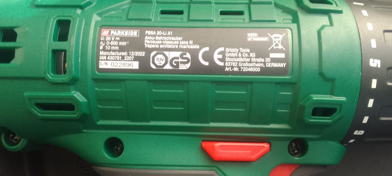 Corp filetanta parkside fara acumulator