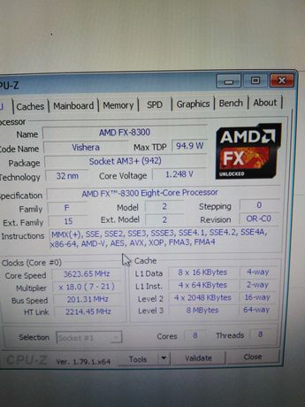 AMD Fx-8300 eight core (FD8300WMW8KHK)