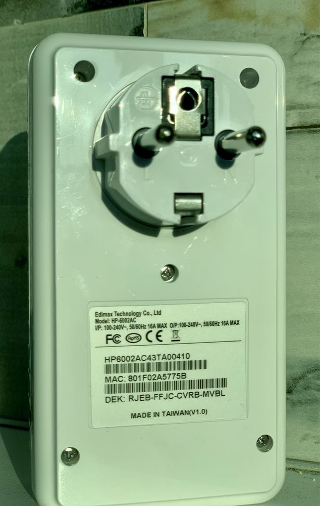 EDIMAX HP-6002 AC захранващ адаптер,EDIMAX HP-6002 AC powerline adapt