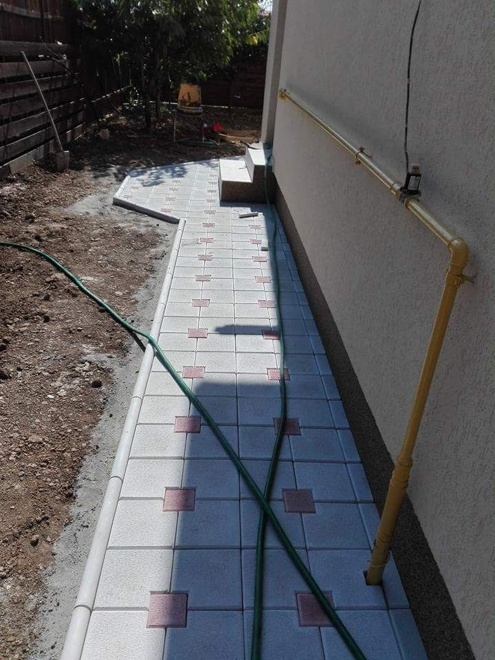 Borduri Pavaje si Pavele din beton comprimat dale 20x20 40x40 Montaj