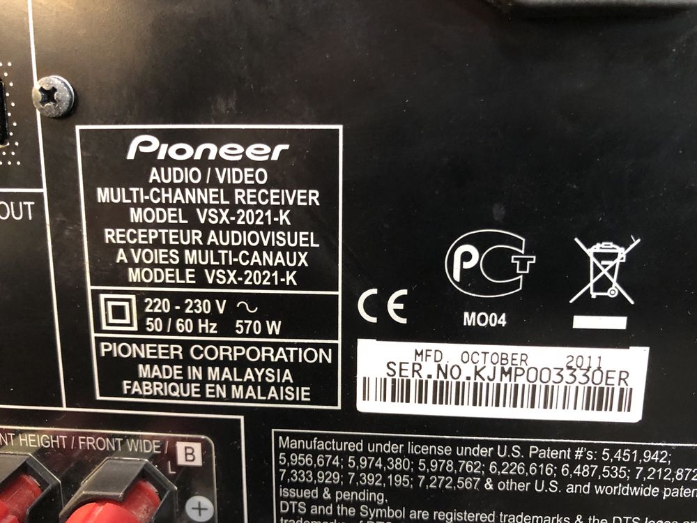 Pioneer VSX-2021 resiver