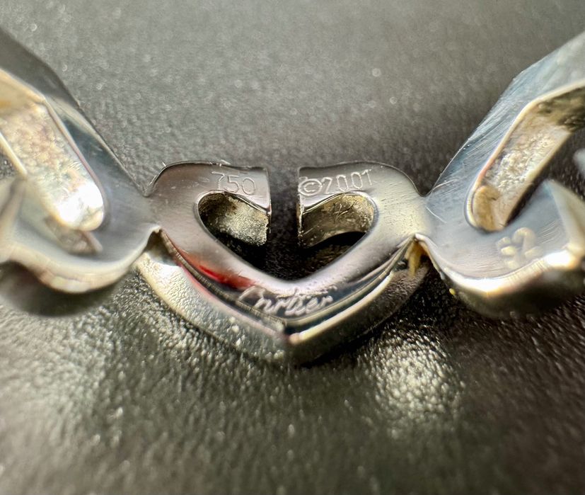 Златен пръстен Cartier C Heart, р.52