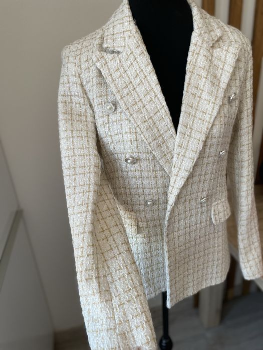 Sacou cu insertii aurii