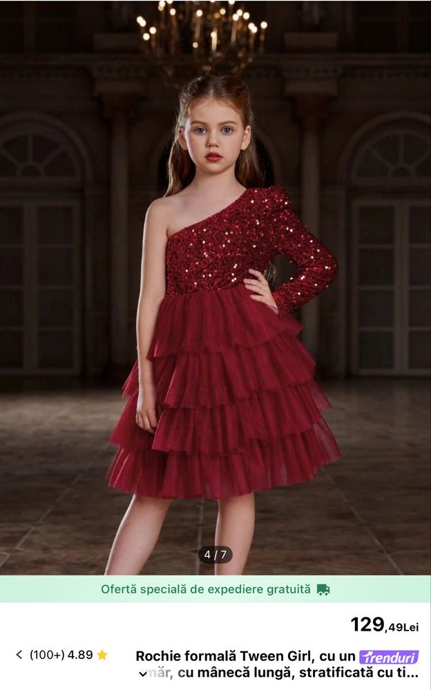 Rochita rosie superba 10 ani