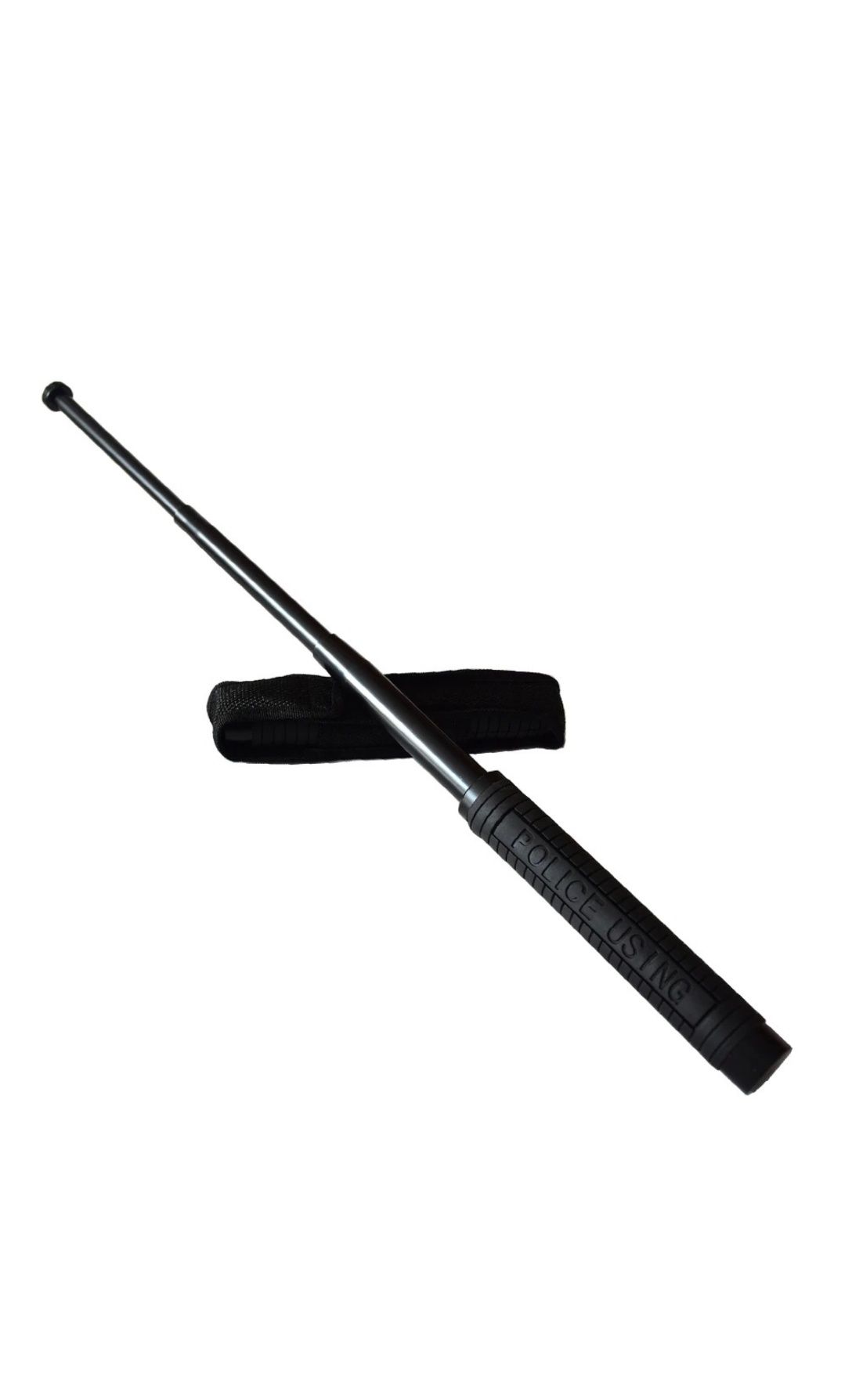 Baston Telescopic POLICE negru sau argintiu / Mărime deschis 65cm+Husa