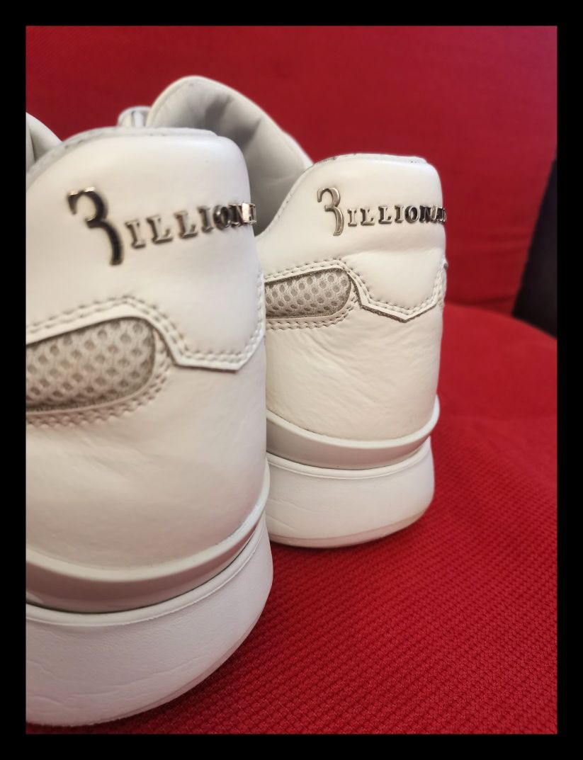 Adidași/ Sneakers Billionaire masura 44 albi-originali