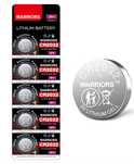 Baterii Warriors 5X 2032 CR2032, tip pastilă, 3V, litiu, 240mAH