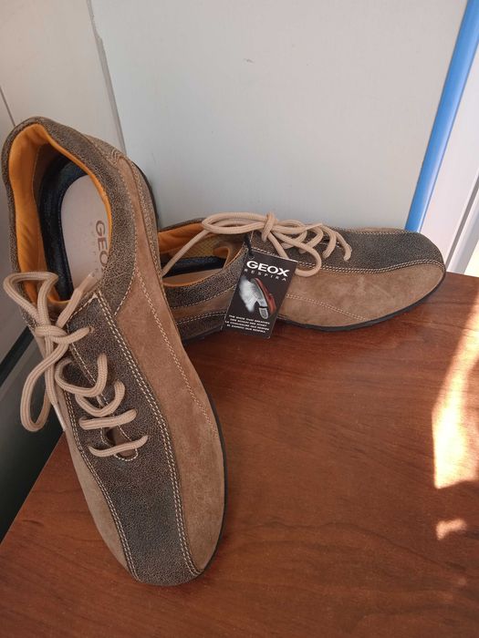 Geox 100% оригинални дамски дишащи обувки естествена кожа - Нови